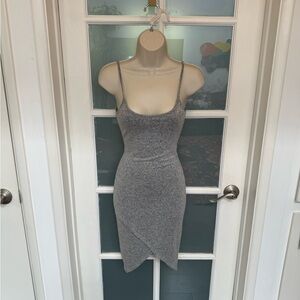 Gray Sleeveless Bodycon Dress